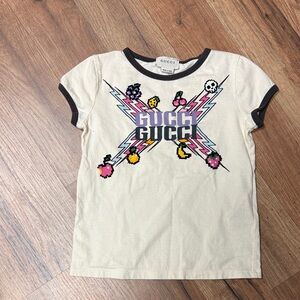Gucci Kids Beige Pixel Art T-Shirt